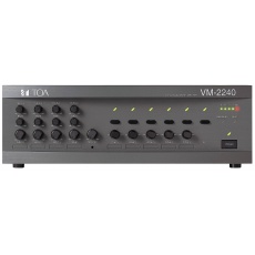TOA VM-2120 5-strefowy wzmacniacz systemowy VM-2000; moc wyjściowa 120W;  sterowanie regulatorami , pętla efektu