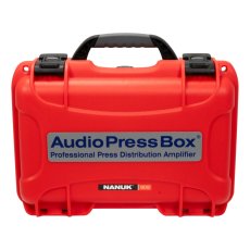 AudioPressBox APB 312 C USB rozdzielacz sygnału dla dziennikarzy " kostka dziennikarska" 12 wyjść ( 8 x XLR, 4 x USB C), 2x wejśćia MIC-Linia,  kompresor , limiter, waliza transportowa