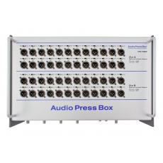 AudioPressBox  APB 448SB  Kostka dziennikarska - rozdzielacz sygnału mik/linia  4 we x 48 wyjść mikr/linia, urządzenie mobilne