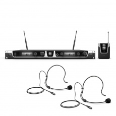 LD Systems U508 BPH 2 Bezprzewodowy system mikrofonowy z nadajnikiem Bodypack x 2 i zestawem nagłownym x 2