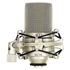 MXL 990 mikrofon pojemnościowy wokal i instrumentalny ze złoconą membraną - kardioida.