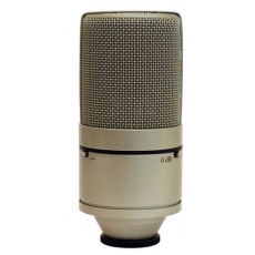MXL 990S mikrofon pojemnościowy wokal i instrumentalny ze złoconą membraną - kardioida, filtr , tłumik 