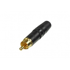 Neutrik -Rean NYS 373-0  wtyk cinch RCA  solidna metalowa obudowa , złocone kontakty, czarny