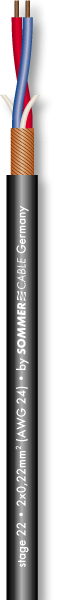 SC Stage 22 HighFlex  wysokiej klasy kabel mikrofonowy  - czarny (200-0001)