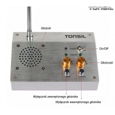 Tonsil WA440 interkom kasowy z regulacją głośności i czułym mikrofonem