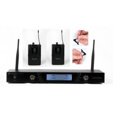 Trantec S2.4-DBX   - System bezprzewodowy cyfrowy - 16 kanałowy, 2 nadajniki typu bodypack z mikrofonem do krawata